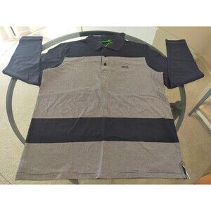 Hugo Boss Multicolored Long Sleeve Polo T-Shirt Size XL